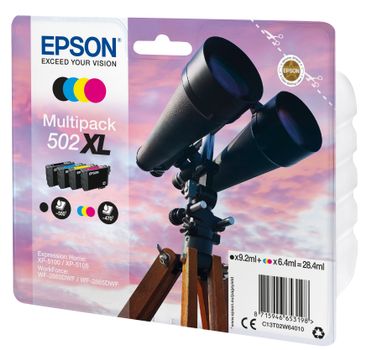 EPSON Multipack 4-colours 502XL Ink (C13T02W64010)