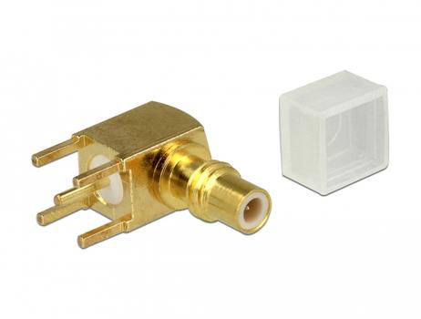 DELOCK Adapter SMC jack 90Â° angled PCB (65851)