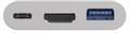 GOOBAY USB-Câ?¢ multiport adapter HDMI, white, 0.15 m - Adds one HDMIâ?¢ connection and one USB 3.0 connection to a USB-Câ?¢ device (62104)