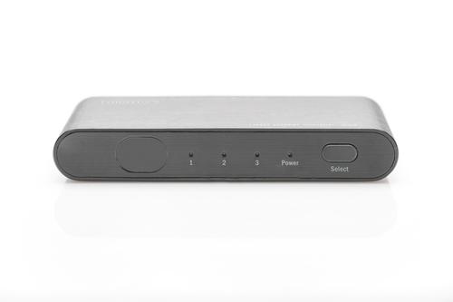 DIGITUS 4K HDMI Switch. 3x1. Alu. Housing. Black (DS-45316)