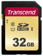 TRANSCEND Memory card Transcend SDHC SDC500S 32GB CL10 UHS-I U1 Up to 95MB/S (TS32GSDC500S)