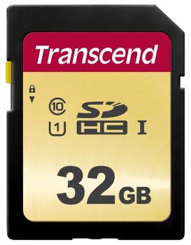 TRANSCEND 500S - Flash memory card - 32 GB - UHS-I U1 / Class10 - SDHC UHS-I (TS32GSDC500S)