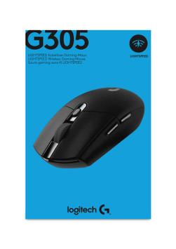 Logitech G305 - Mus - optisk - 6 knapper - trådløs - LIGHTSPEED - USB trådløs mottaker - svart (910-005282)