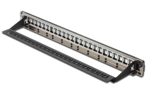 DIGITUS MODULAR PATCH PANEL SHIELDED 24-PORT COLOR BLACK IN (DN-91411-LF)