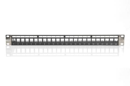 DIGITUS MODULAR PATCH PANEL SHIELDED 24-PORT COLOR BLACK IN (DN-91411-LF)