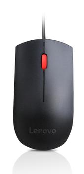 LENOVO o Essential - Mouse - right and left-handed - optical - 3 buttons - wired - USB - black - for IdeaPad S340-14, ThinkCentre M80s Gen 3, M90a Gen 3, M90a Pro Gen 3, M90t Gen 3, V15 IML (4Y50R20863)
