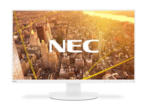 Sharp / NEC MultiSync EA271F - LED-monitor - 27" - 1920 x 1080 Full HD (1080p) - AH-IPS - 250 cd/m˛ - 1000:1 - 6 ms - HDMI, DVI-D, VGA, DisplayPort - luidsprekers - wit (60004634)