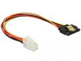 DELOCK Cable P4 male > SATA 15 pin receptacle 20 cm