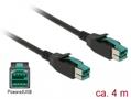 DELOCK PoweredUSB cable male 12 V > PoweredUSB male 12 V 4 m for POS p