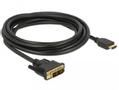 DELOCK Cable DVI 18+1 male > HDMI-A male 3 m black