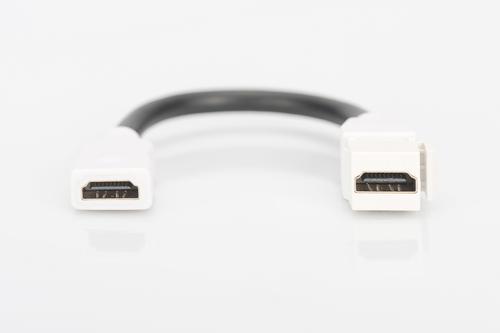 DIGITUS HDMI 2.0 Keystone Module with 12 cm Cable Factory Sealed (DN-93403)