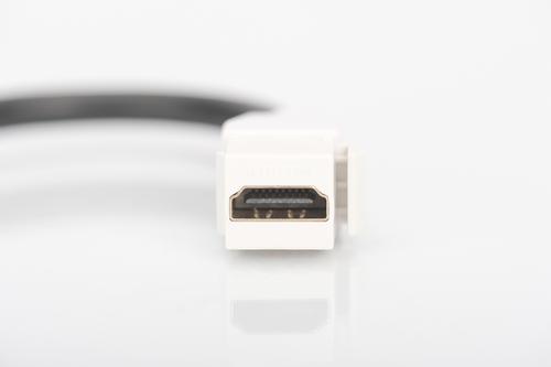 DIGITUS HDMI 2.0 Keystone Module with 12 cm Cable Factory Sealed (DN-93403)