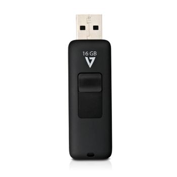 V7 16GB FLASH DRIVE USB 2.0 BLACK10MB/ S READ 3MB/S WRITE IN (VF216GAR-3E)