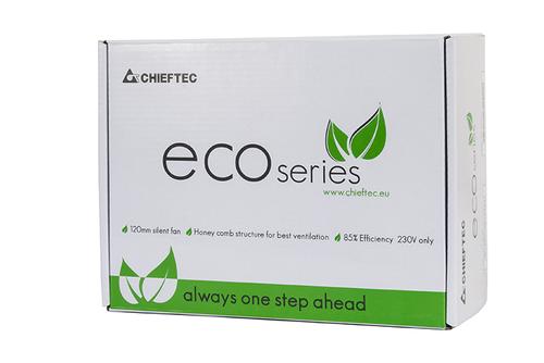 CHIEFTEC ECO Series 500W ATX-12V V.2.3 PSU type with 12cm fan Active PFC 230V only 85proc Efficiency including power cord (GPE-500S)