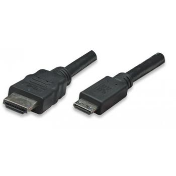 TECHLY HDMI kabel High Speed mit Ethernet-Mini HDMI, 1,8m sw (ICOC-HDMI-B-015)