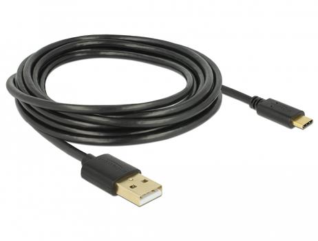 DELOCK USB 2.0 cable Type-A to Type-C 3 m (85209)