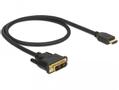 DELOCK Videokabel HDMI / DVI 50cm Sort