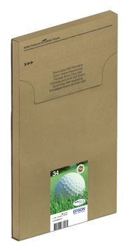 EPSON 34 Golf Ball Ink Cartridge Multipack 6.1ml 3 x 4.2ml Pack of 4 - C13T34664510 (C13T34664510)