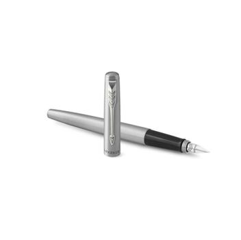 PARKER Jotter Fountain Pen Stainless Steel/ Chrome Barrel Blue and Black Ink - 2030946 (2030946)