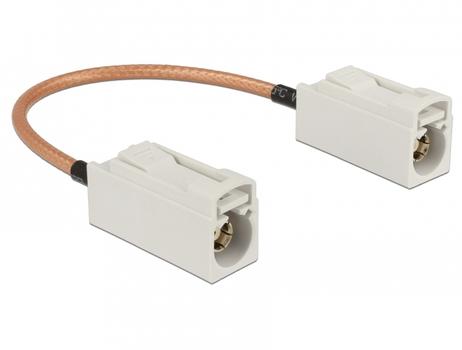 DELOCK Antenna Cable FAKRA B jack > FAKRA B jack RG-316 15 cm (89674)