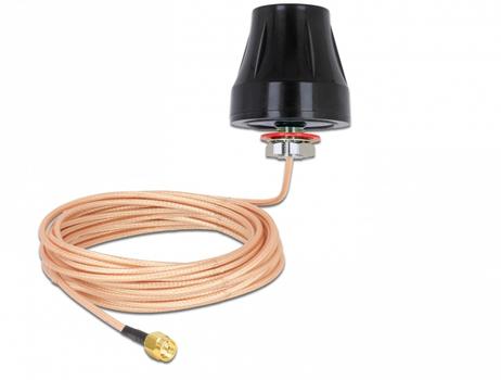 DELOCK LTE Antenna SMA plug 2 dBi fixed omnidirectional with connection cable (89899)