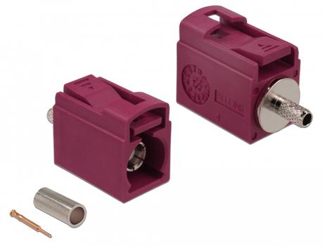 DELOCK FAKRA L jack 21 mm (short) for crimping (89710)