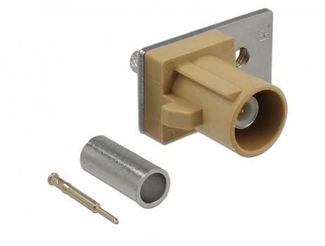 DELOCK FAKRA I plug spring pin for crimping 1 prepunched hole (89749)