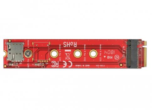 DELOCK Adapter M.2 key B male > M.2 key B slot port saver + Nano SIM slot (65921)