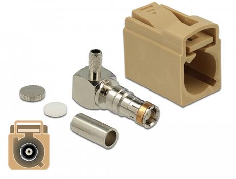DELOCK FAKRA L jack 90Â° for crimping (89724)