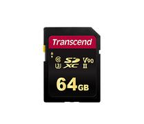 TRANSCEND TS64GSDC700S, 64 GB, SDXC, Klasse 10, MLC, 285 MB/s, Sort