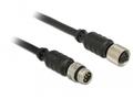 NAVILOCK Extensions cable M8 male > M8 female waterproof 5 m for M8 GNSS receiver (62974)