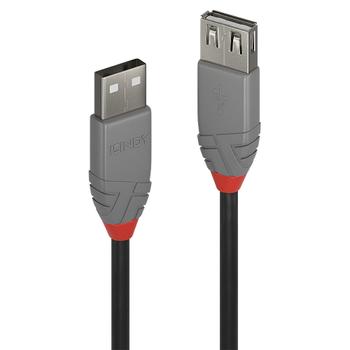 LINDY 02m USB 2.0 Type A Extension Cable Anthra .. Factory Sealed (36700)