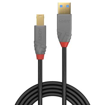 LINDY 1m USB 3.0 Typ A to B Cable Anthra Line Factory Sealed (36741)
