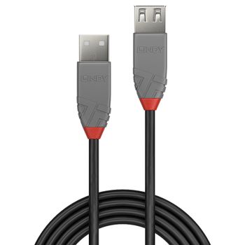 LINDY 0.5m USB 2.0 Type A Extension Cable Anthra.. Factory Sealed (36701)