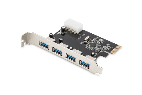 DIGITUS 4-Port USB 3.0 PCIe Add-on Card (DS-30221-1)