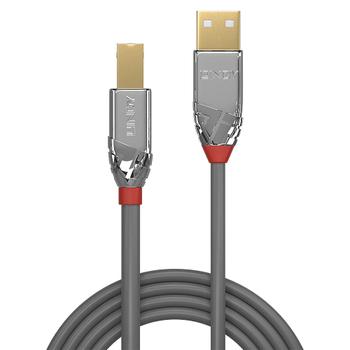 LINDY USB 2.0 Typ A an B Kabel Cromo Line 0.5m (36640)