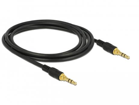DELOCK Audiokabel Sort 2m (85549)