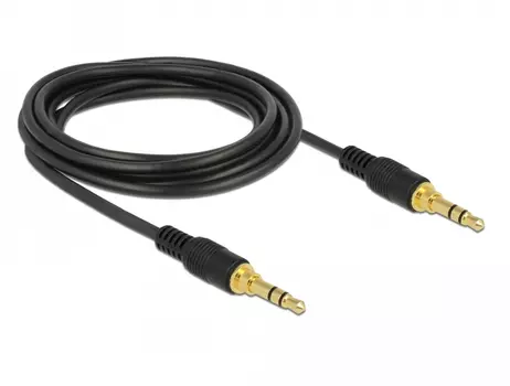 DELOCK _Kabel Klinke 3 Pin 3,5 mm Stecker > Stecker 3,0 m schwarz Delock (85551)