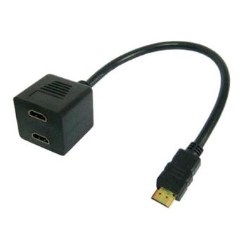 TECHLY HDMI Videokabel Splitter Stecker auf 2x HDMI Buchse (ICOC-HDMI-F-002)