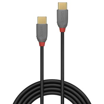 LINDY 2m USB 2.0 Type C to C Cable, Anthra Line (36872)
