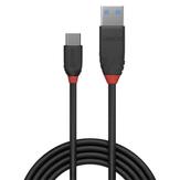 Lindy Black Line - USB type C-kabel - 24 pin USB-C til USB-type A - 1.5 m (36917)