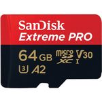 SANDISK MicroSDXC Extreme Pro 64GB 170MB/s A2 C10 V30 UHS-I (SDSQXCY-064G-GN6MA)