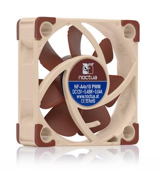 NOCTUA NF-A4x10 12V PWM - Kabinet køler - 40mm - Brun - 20 dBA (NF-A4x10 PWM)