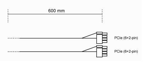 BE QUIET! be quiet_ PCI-E POWER CABLE CP-6620 (BC071)