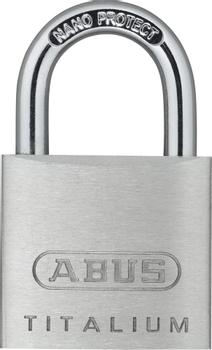 ABUS Titalium-Vorhängeschloss vers. schl. SB verpackt 30mm (64TI/30 B/DFNLI)
