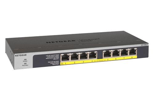 NETGEAR 8-Port PoE/PoE+ Gigabit Ethernet Unmanaged Switch GS108LP (GS108LP-100EUS)