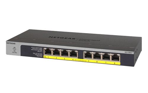 NETGEAR 8-Port PoE/PoE+ Gigabit Ethernet Unmanaged Switch GS108LP (GS108LP-100EUS)