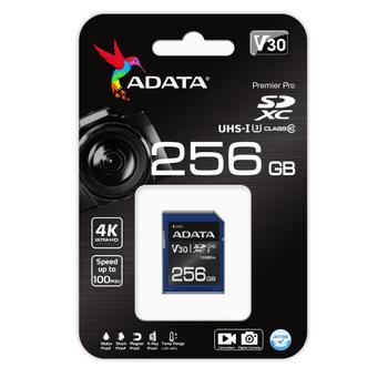 A-DATA UHS-I U3 V30S 256GB SDXC R/W: 95/60 (ASDX256GUI3V30S-R)