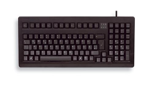CHERRY KEYBOARD PS2/USB W95 GER MX GOLD 19IN COMPACT KEYBOARD BLACK PERP (G80-1800LPCDE-2)