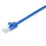 V7 CAT6 ETHERNET BLUE UTP 50CM RJ45 100 COPPER SNAGLESS CABL